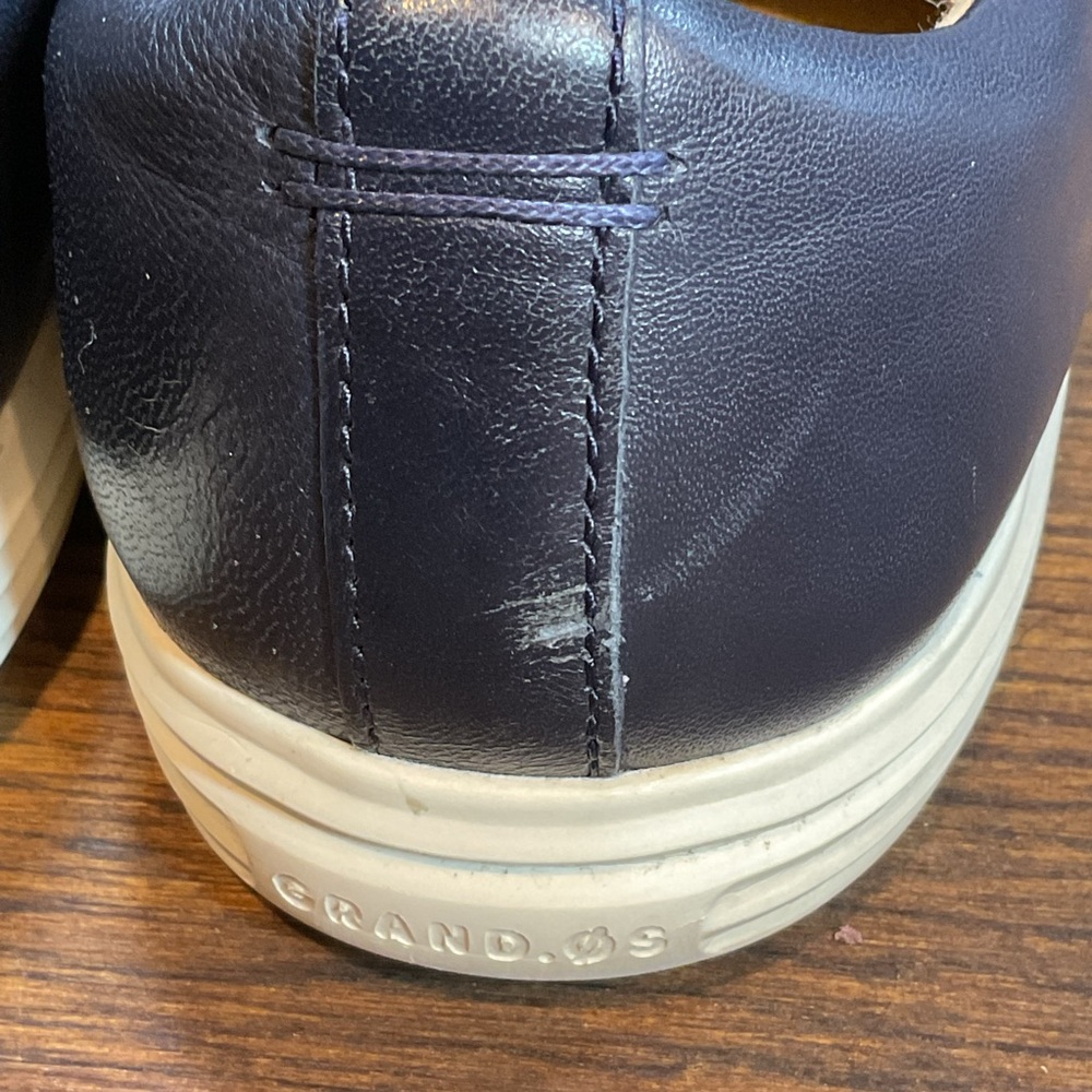 Cole Haan Grand Crosscourt II Sneaker Shoes Mens 11 M Navy Leather Casual C26522 - Picture 4 of 7